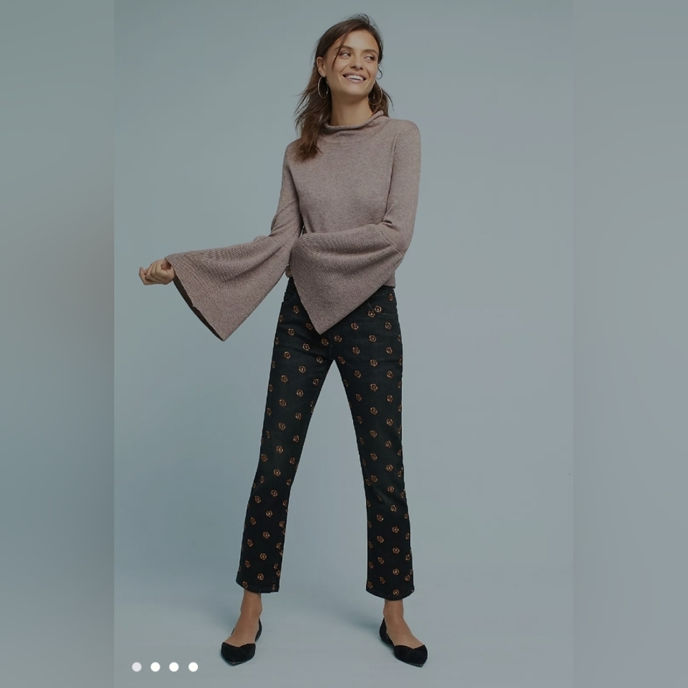 Anthropologie Pilcro Mid-Rise Slim Straight Jeans